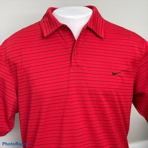 Nike Striped Performance Polo No Wrinkle Large